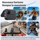 Caméra D’Action 4K Grand Angle 140° Écran Réversible 2 Pouces Autonomie 6 Heures Mémoire TF 128 Go - www.yonis-shop.com