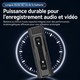 Caméra Corporelle 1080P Sans WiFi Pour Vidéo POV Avec Objectif Rotatif À 180° Fixation Magnétique Et Écran OLED - www.yonis-s...