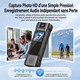 Caméra Piéton 1440P Avec Écran Couleur Objectif Rotatif À 180° Et Autonomie De 5 Heures - www.yonis-shop.com