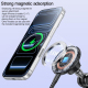 Support Téléphone Voiture Magnétique À Ventouse Recharge Sans Fil 15W Rotation 360° Pour iPhone 12 À 17 - www.yonis-shop.com