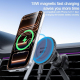 Support Téléphone Voiture Magnétique Pour Grille D’Aération Charge Sans Fil 15 W Rotation 360° Compatible iPhone 12 À 17 - ww...