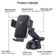 Support Téléphone Voiture À Ventouse Avec Pince Automatique Recharge Sans Fil 15 W Qi Rotation 360° - www.yonis-shop.com