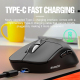 Souris Sans Fil Rechargeable Double Mode Bluetooth Et 2.4 GHz 6 Boutons 800 À 1600 DPI Pour Bureau - www.yonis-shop.com