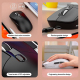 Souris Sans Fil Rechargeable Double Mode Bluetooth Et 2.4 GHz 6 Boutons 800 À 1600 DPI Pour Bureau - www.yonis-shop.com