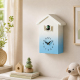 Horloge Murale Coucou En Forme De Maison Pour Enfants Avec Oiseau Chantant Silencieuse Sans Tic Tac Et Volume Réglable - www....