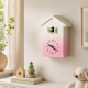 Horloge Murale Coucou En Forme De Maison Pour Enfants Avec Oiseau Chantant Silencieuse Sans Tic Tac Et Volume Réglable - www....