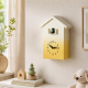 Horloge Murale Coucou En Forme De Maison Pour Enfants Avec Oiseau Chantant Silencieuse Sans Tic Tac Et Volume Réglable - www....
