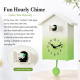 Horloge Murale Coucou En Forme De Maison Pour Enfants Avec Oiseau Chantant Silencieuse Sans Tic Tac Et Volume Réglable - www....