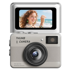 Mini Caméra Numérique Pour Étudiants Avec Caméra Frontale Relevable À 180° 68 MP Résolution 1080p Et Zoom 16x - www.yonis-sho...
