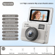 Mini Caméra Numérique Pour Étudiants Avec Caméra Frontale Relevable À 180° 68 MP Résolution 1080p Et Zoom 16x - www.yonis-sho...