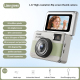 Mini Caméra Numérique Pour Étudiants Avec Caméra Frontale Relevable À 180° 68 MP Résolution 1080p Et Zoom 16x - www.yonis-sho...