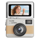 Mini Caméra Numérique Pour Étudiants Avec Caméra Frontale Relevable À 180° 68 MP Résolution 1080p Et Zoom 16x - www.yonis-sho...