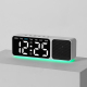 Réveil Bluetooth Avec Enceinte Sans Fil Veilleuse Multicolore Grand Écran LED Doubles Alarmes Et Date