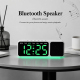 Réveil Bluetooth Avec Enceinte Sans Fil Veilleuse Multicolore Grand Écran LED Doubles Alarmes Et Date - www.yonis-shop.com