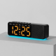 Réveil Bluetooth Avec Enceinte Sans Fil Veilleuse Multicolore Grand Écran LED Doubles Alarmes Et Date - www.yonis-shop.com