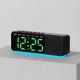 Réveil Bluetooth Avec Enceinte Sans Fil Veilleuse Multicolore Grand Écran LED Doubles Alarmes Et Date - www.yonis-shop.com