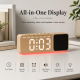 Réveil Bluetooth Avec Enceinte Sans Fil Veilleuse Multicolore Grand Écran LED Doubles Alarmes Et Date - www.yonis-shop.com