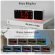 Réveil Bluetooth Avec Enceinte Sans Fil Veilleuse Multicolore Grand Écran LED Doubles Alarmes Et Date - www.yonis-shop.com