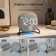 Réveil Numérique LED De Chevet Avec Veilleuse Ambiante Minuteur Compte À Rebours Et Double Alarme - www.yonis-shop.com