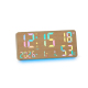 Horloge Numérique Murale Et De Bureau Grand Affichage Température Humidité Double Alarme Veilleuse RGB - www.yonis-shop.com