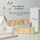 Réveil Numérique De Bureau LED Silencieux Avec Température Date Double Alarme Et Luminosité Réglable - www.yonis-shop.com