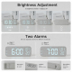 Réveil Numérique De Bureau LED Silencieux Avec Température Date Double Alarme Et Luminosité Réglable - www.yonis-shop.com