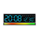 Réveil Numérique LED Grand Affichage Avec Lumière RGB Réactive Au Son Double Alarme Et Port USB - www.yonis-shop.com