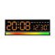 Réveil Numérique LED Grand Affichage Avec Lumière RGB Réactive Au Son Double Alarme Et Port USB - www.yonis-shop.com