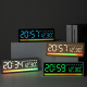 Réveil Numérique LED Grand Affichage Avec Lumière RGB Réactive Au Son Double Alarme Et Port USB - www.yonis-shop.com