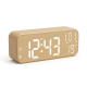 Horloge Numérique LED De Bureau Et Chevet Avec Température Date Double Alarme Silencieuse Affichage Réglable USB - www.yonis-...