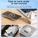 Chargeur Sans Fil Magnétique 15W 3 En 1 Avec Câble Type C Rétractable Et Crochet Portable En Aluminium - www.yonis-shop.com