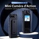 Caméra Piéton 2K Pour Sport Et Surveillance Avec Lentille Rotative À 180° Stabilisation 5 Axes Et Vision Nocturne - www.yonis...