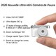 Caméra Numérique Miniature Photo Et Vidéo 1080P Ultra Légère Avec Zoom 16X Recharge Type C Et Stockage 128 Go - www.yonis-sho...