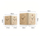 Horloge Murale D’Angle Double Face Grande Finition Bois Brun Pour Salon Quartz Silencieux Deux Fuseaux Horaires - www.yonis-s...