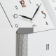Horloge Murale D’Angle Double Face Pour Salon Aspect Bois Marron Avec Joint Flexible Et Mouvement Quartz Silencieux - www.yon...