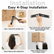 Horloge Murale D’Angle Double Face Pour Salon Aspect Bois Marron Avec Joint Flexible Et Mouvement Quartz Silencieux - www.yon...