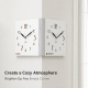 Horloge Murale D’Angle Double Face Blanche Format Moyen Pour Salon Avec Joint Flexible Et Mouvement Quartz Silencieux - www.y...