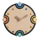 Horloge Murale Décorative Silencieuse À Mouvement Continu En Bois Multicolore Avec Design 3D 37 Cm - www.yonis-shop.com