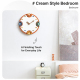 Horloge Murale Décorative Silencieuse À Mouvement Continu En Bois Multicolore Avec Design 3D 37 Cm - www.yonis-shop.com