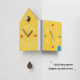 Horloge Murale D’Angle Double Face Silencieuse À Quartz Pour Coin De Pièce 2 Cadrans Pendule En Bois 53 x 26 cm - www.yonis-s...