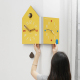 Horloge Murale D’Angle Double Face Silencieuse À Quartz Pour Coin De Pièce 2 Cadrans Pendule En Bois 53 x 26 cm - www.yonis-s...