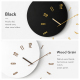 Horloge Murale Décorative Minimaliste En Bois Silencieuse Avec Design 3D 60 x 53 cm Pose Sans Perçage - www.yonis-shop.com