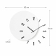 Horloge Murale Décorative Minimaliste En Bois Silencieuse Avec Design 3D 60 x 53 cm Pose Sans Perçage - www.yonis-shop.com