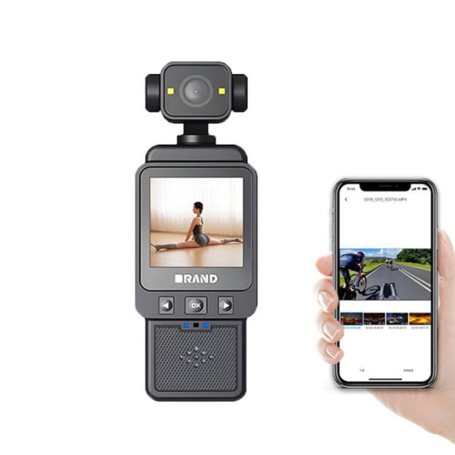 Caméra Piétonne WiFi 1080P Pour Sport Avec Objectif Rotatif 270° Clip Et Autonomie 12 Heures - www.yonis-shop.com