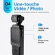 Caméra Piétonne WiFi 1080P Pour Sport Avec Objectif Rotatif 270° Clip Et Autonomie 12 Heures - www.yonis-shop.com