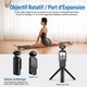 Caméra Piétonne WiFi 1080P Pour Sport Avec Objectif Rotatif 270° Clip Et Autonomie 12 Heures - www.yonis-shop.com