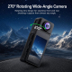 Caméra Corporelle Pour Vlog 4K Avec Lanière Magnétique Objectif Rotatif Stabilisation EIS Et WiFi - www.yonis-shop.com