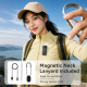 Caméra Corporelle Pour Vlog 4K Avec Lanière Magnétique Objectif Rotatif Stabilisation EIS Et WiFi - www.yonis-shop.com