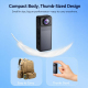 Caméra Corporelle Pour Vlog 4K Avec Lanière Magnétique Objectif Rotatif Stabilisation EIS Et WiFi - www.yonis-shop.com