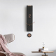 Horloge Murale Décorative Moderne Silencieuse Design Minimaliste Noir Avec Chiffres Effet Noyer 72 cm - www.yonis-shop.com